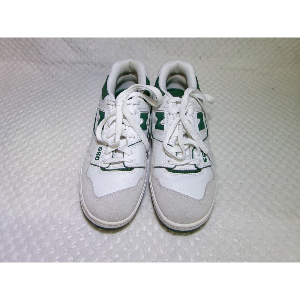 New Balance 550 White Green Sneakers BB550WT1 Mens 5 Womens 6.5 Low Top Shoes